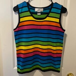 Women’s Bright Striped Knit Tank Top
